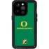 University of Oregon Yellow O with Text iPhone 15 Pro Waterproof Case
